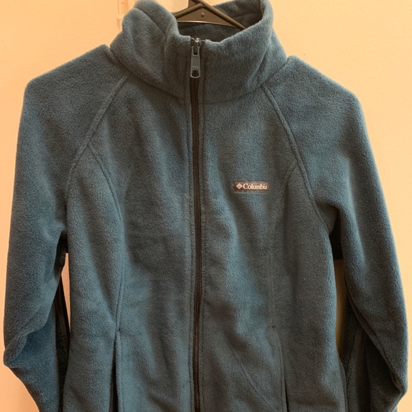 Columbia Jackets & Blazers - Columbia Fleece Teal Light Jacket- LIKE NEW